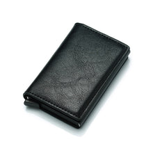 Load image into Gallery viewer, DIENQI Rfid Card Holder Men Wallets Money Bag Male Vintage Black Short Purse 2019 Small Leather Slim Wallets Mini Wallets Thin