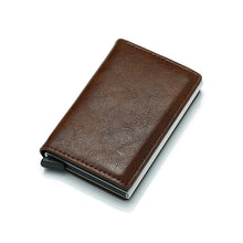 Load image into Gallery viewer, DIENQI Rfid Card Holder Men Wallets Money Bag Male Vintage Black Short Purse 2019 Small Leather Slim Wallets Mini Wallets Thin