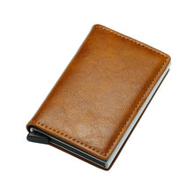 Load image into Gallery viewer, DIENQI Rfid Card Holder Men Wallets Money Bag Male Vintage Black Short Purse 2019 Small Leather Slim Wallets Mini Wallets Thin