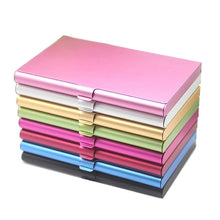 Load image into Gallery viewer, Creative Casual Business Card Case Stainless Steel Aluminum Holder Metal Box Cover Credit Men Business Card Holder Metal Wallet