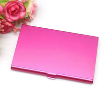 Load image into Gallery viewer, Creative Casual Business Card Case Stainless Steel Aluminum Holder Metal Box Cover Credit Men Business Card Holder Metal Wallet