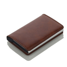Load image into Gallery viewer, Men Credit Card Holders Business ID Card Case Fashion Automatic RFID Card Holder Aluminium Bank Card Wallets