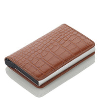 Load image into Gallery viewer, Men Credit Card Holders Business ID Card Case Fashion Automatic RFID Card Holder Aluminium Bank Card Wallets
