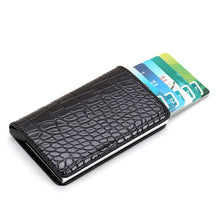 Load image into Gallery viewer, Men Credit Card Holders Business ID Card Case Fashion Automatic RFID Card Holder Aluminium Bank Card Wallets