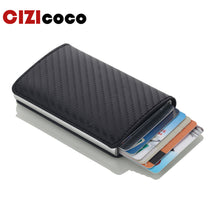 Load image into Gallery viewer, Men Credit Card Holders Business ID Card Case Fashion Automatic RFID Card Holder Aluminium Bank Card Wallets